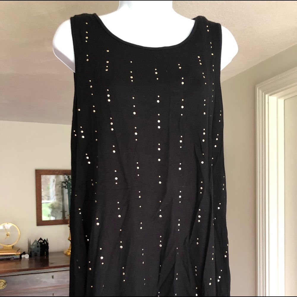 Gold Studded Sleeveless Top